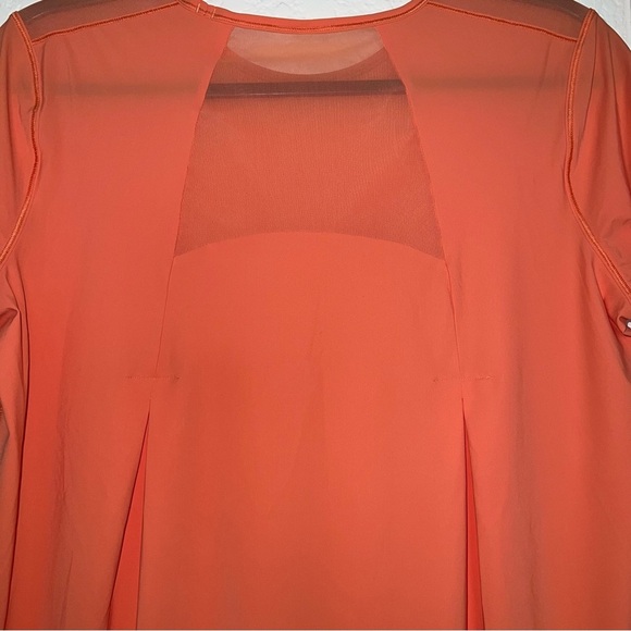 Lululemon Orange  Sculpt Short Sleeve Top Size 8 - Picture 8 of 9